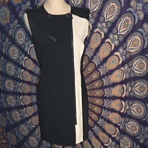 Calvin Klein Black/white Dress Size 4